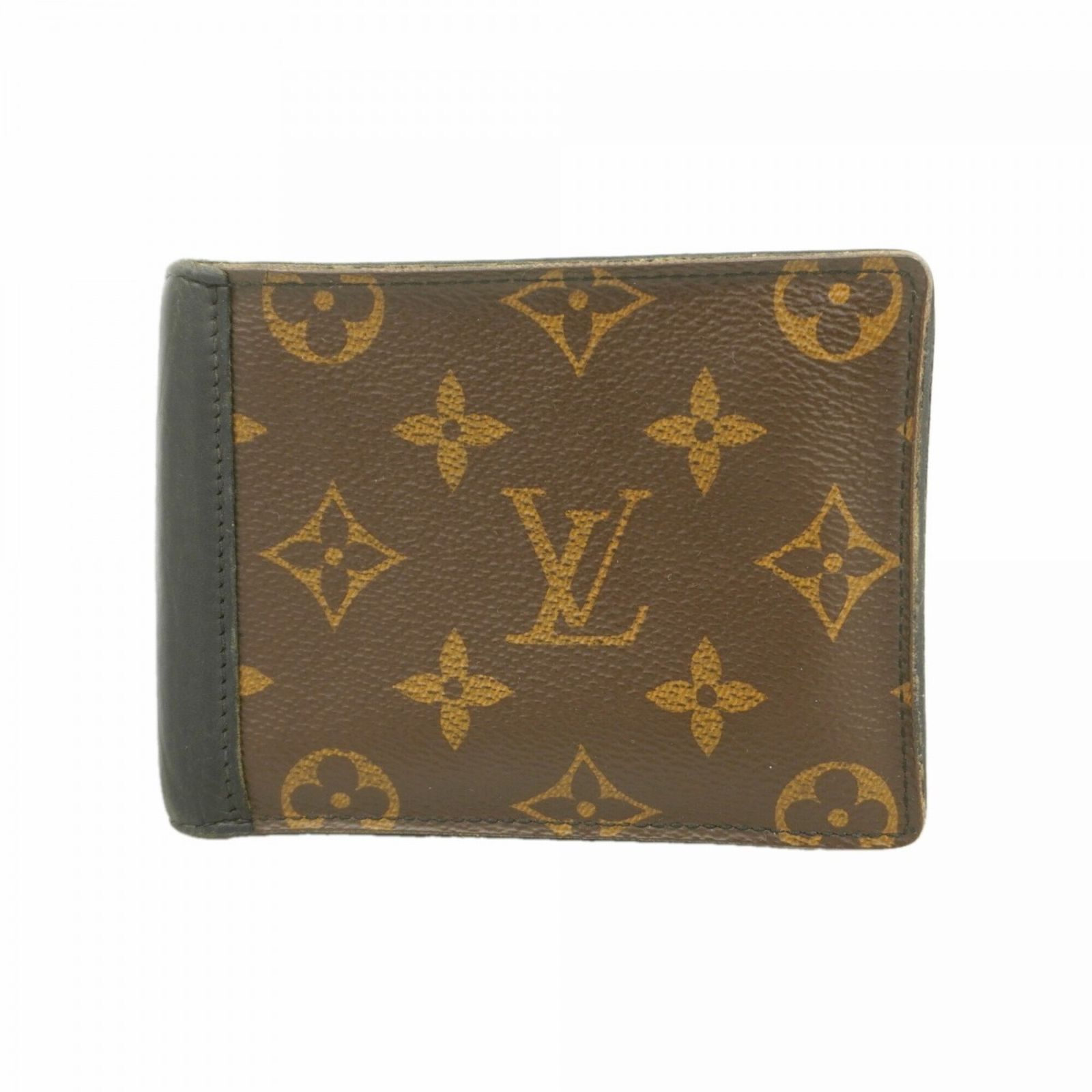 ルイ・ヴィトン(Louis Vuitton) ルイ・ヴィトン 財布 モノグラム・マカサー ポルトフォイユ ミンドロ M60411 ブラウン ブラックメンズ