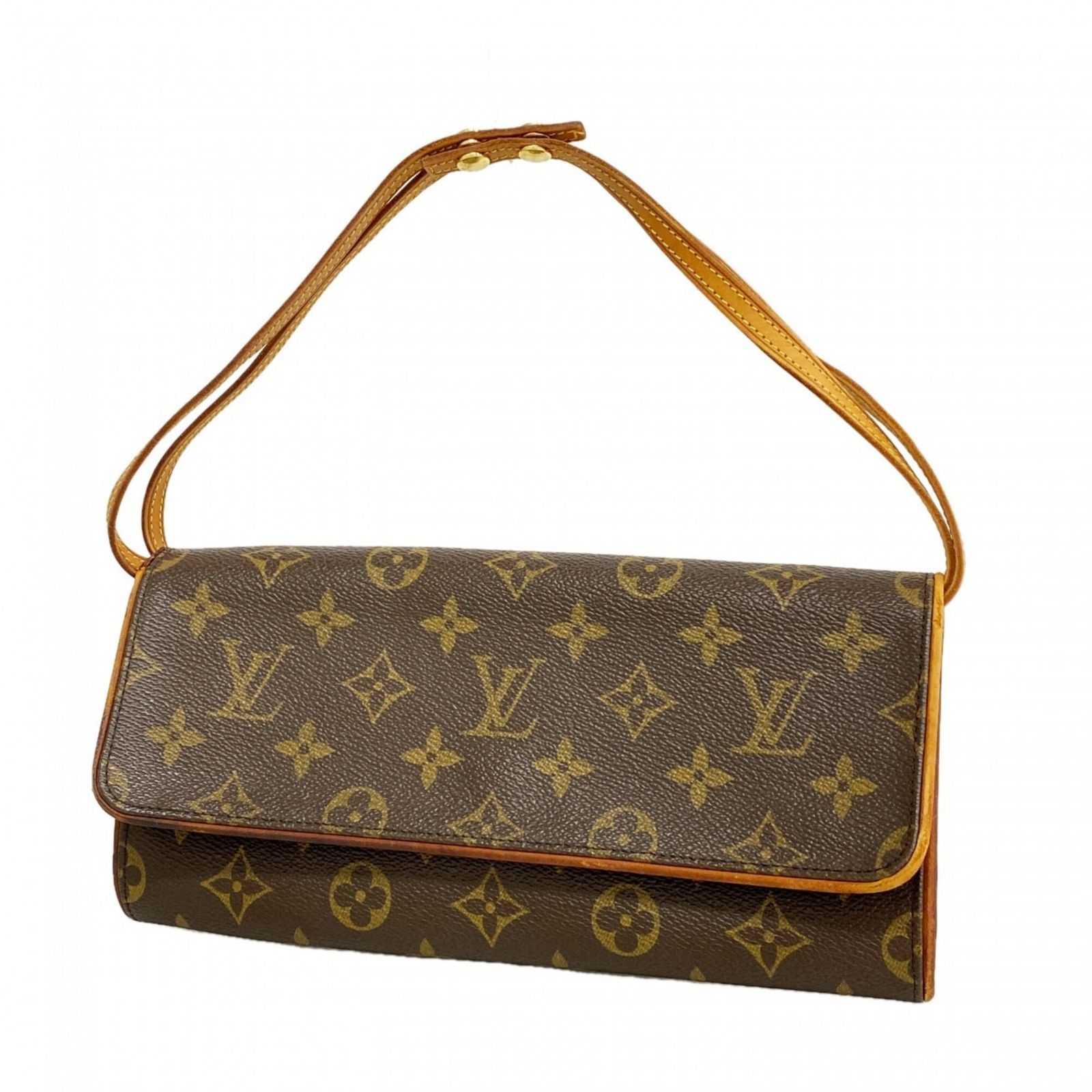 ルイ・ヴィトン(Louis Vuitton) ルイ・ヴィトン ショルダーバッグ モノグラム ポシェットツインGM M51852 ブラウンレディース