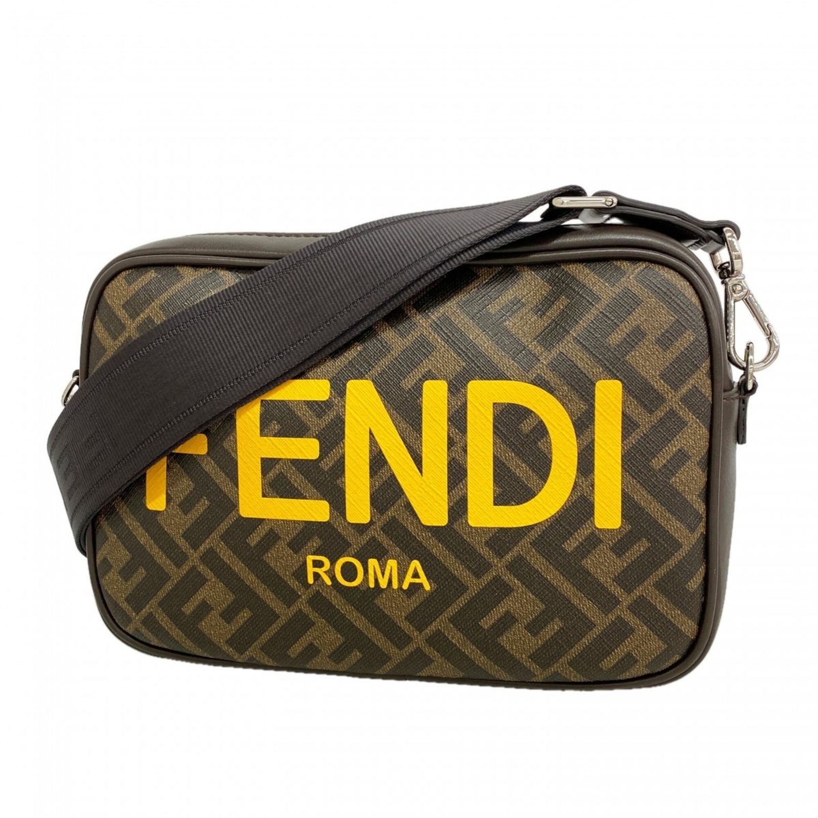 フェンディ(Fendi) フェンディ ショルダーバッグ ズッカ ブラウン メンズ