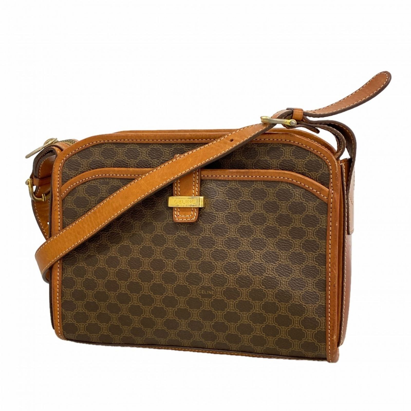 セリーヌ(Celine) セリーヌ ショルダーバッグ マカダム ブラウン レディース