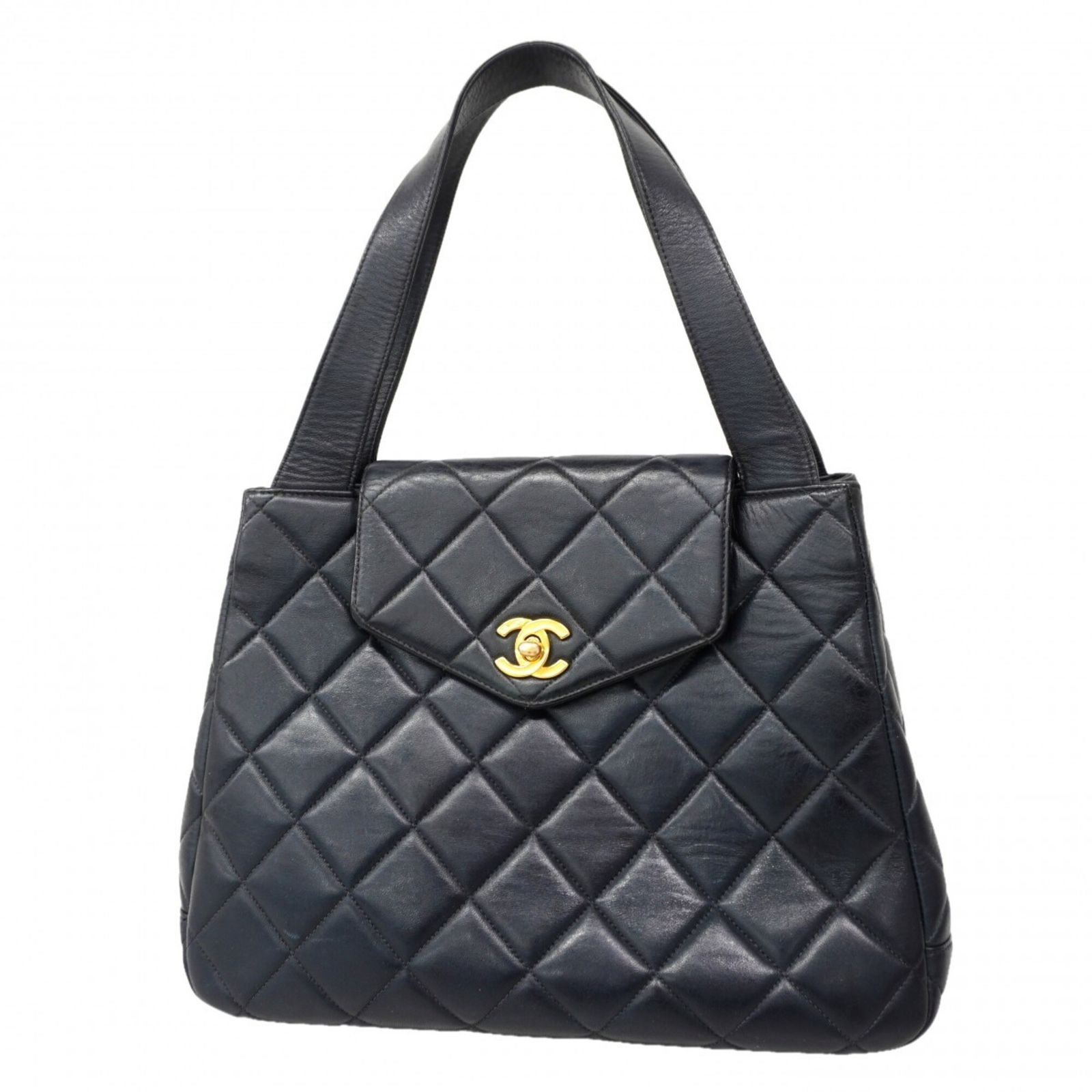 シャネル(Chanel) シャネル ハンドバッグ マトラッセ ラムスキン ブラック レディース