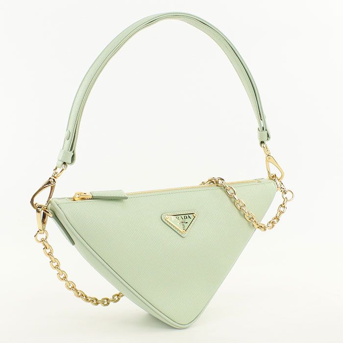 PRADA プラダ トライアングルバッグ 2WAY ショルダーバッグ レザー【中古】 レディース