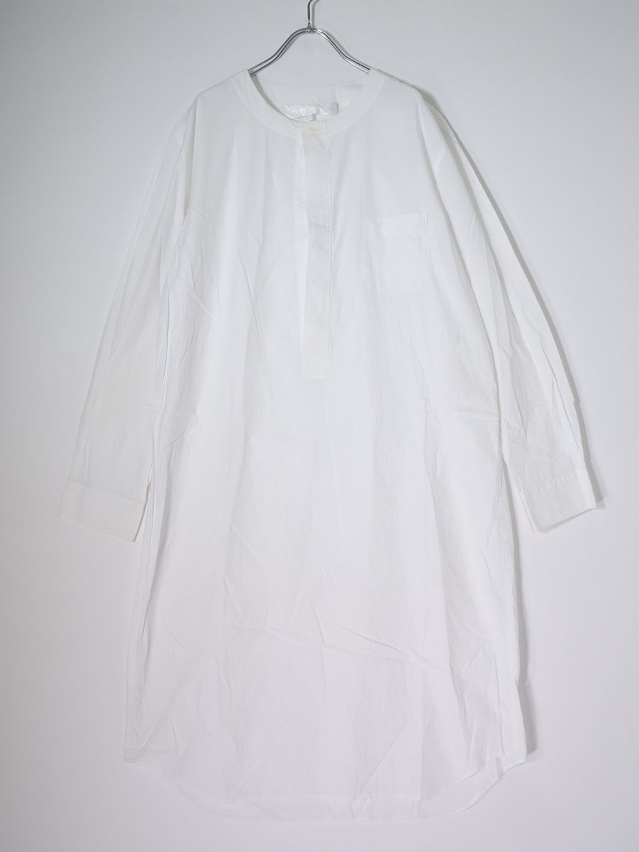 TAO COMME des GARCONSタオ コムデギャルソン 2023SS ノーカラープルオーバーコットンシャツワンピース【M】【LOPA81626】