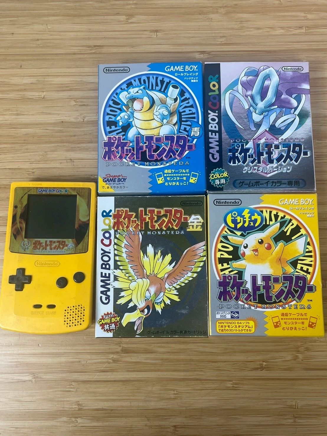 【埼玉発】ゲームボーイカラー 本体＋ポケットモンスター ソフト・箱・説明書 まとめ売り