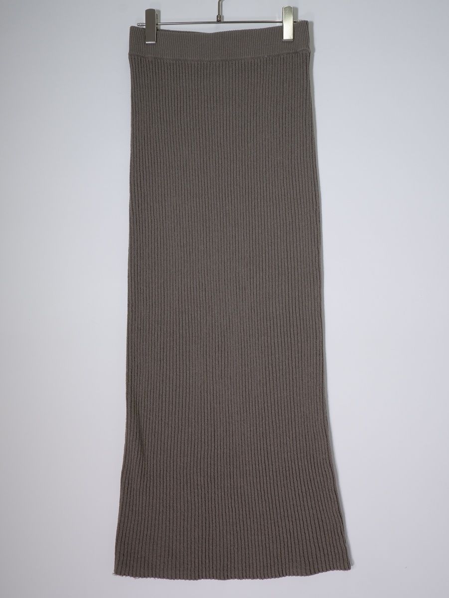 L'Appartementアパルトモン 2024SS Boucle Slit Long Skirt(ニット スリットロングスカート)【フリー】【LSKA81684】