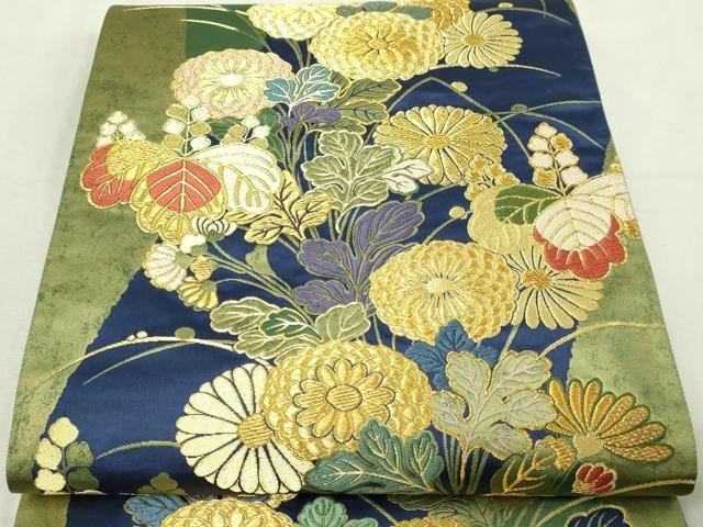 平和屋本店▼六通柄袋帯　高台寺蒔絵　本金箔　正絹　逸品　DABG9693sf