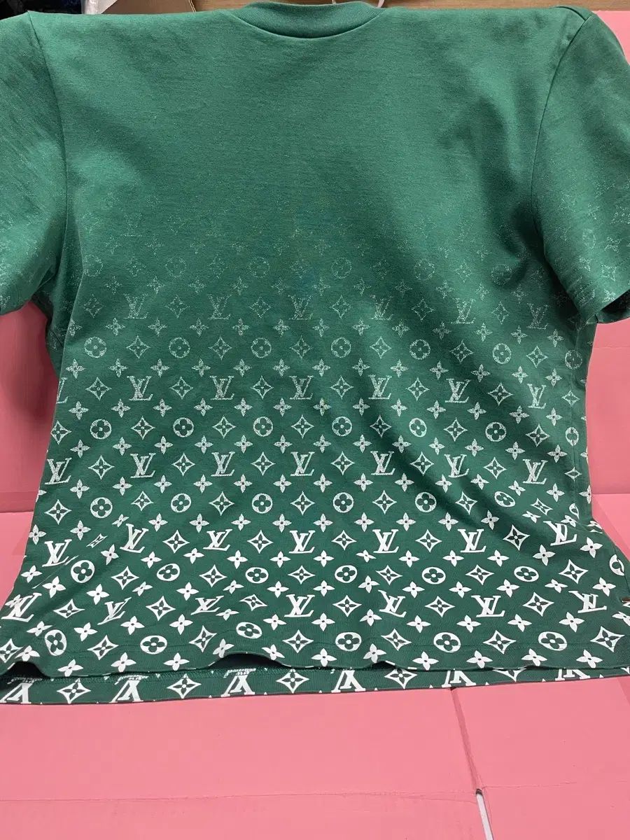 ルイヴィトン グラデーション 半袖 Tシャツ デパート タグ