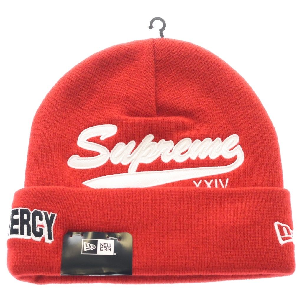 SUPREME (シュプリーム) 24SS ×New Era Salvation Beanie Beanie サルベーション ビーニー レッド