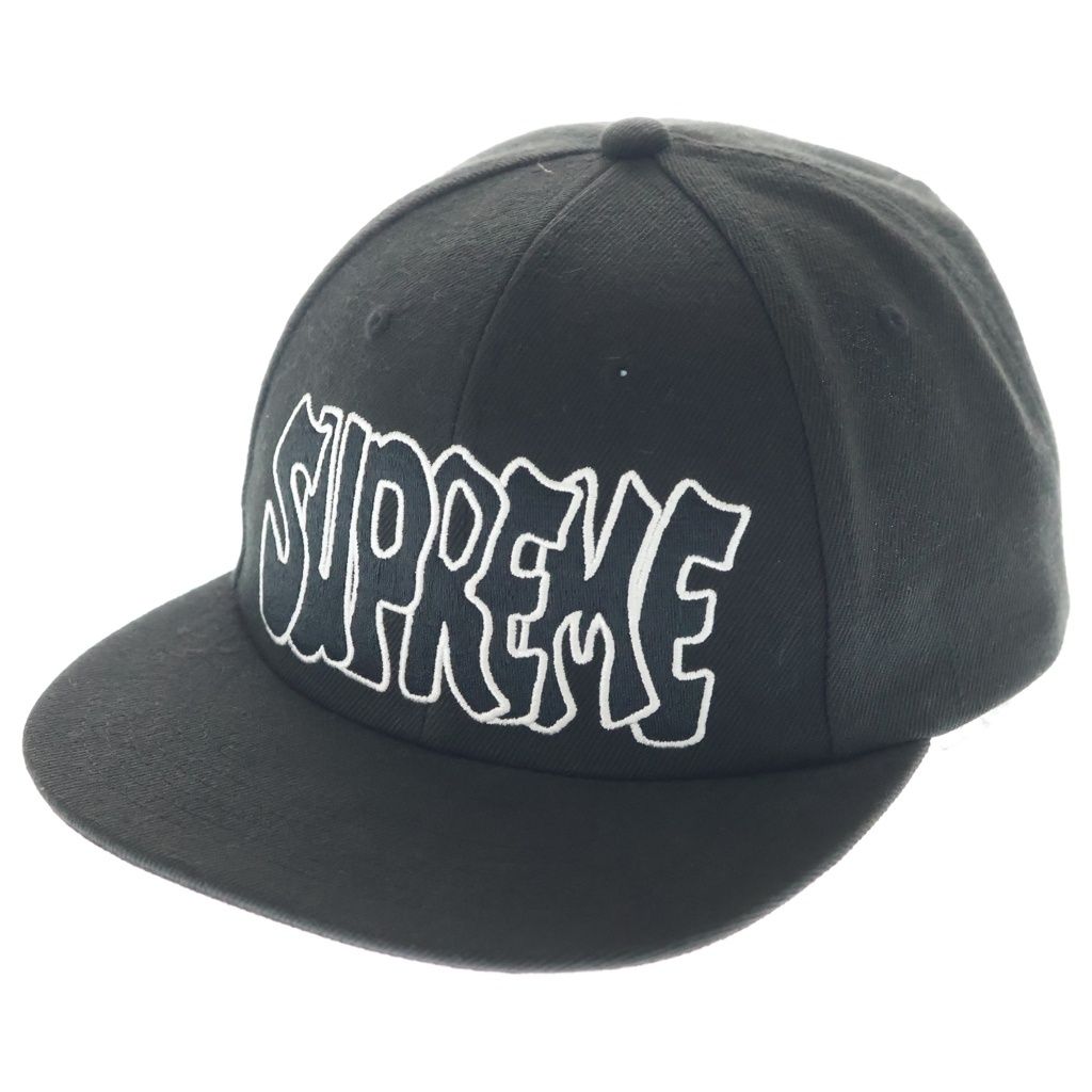 SUPREME (シュプリーム) 24SS CREEP 6-PANEL WHITE クリープ 6パネル キャップ ブラック
