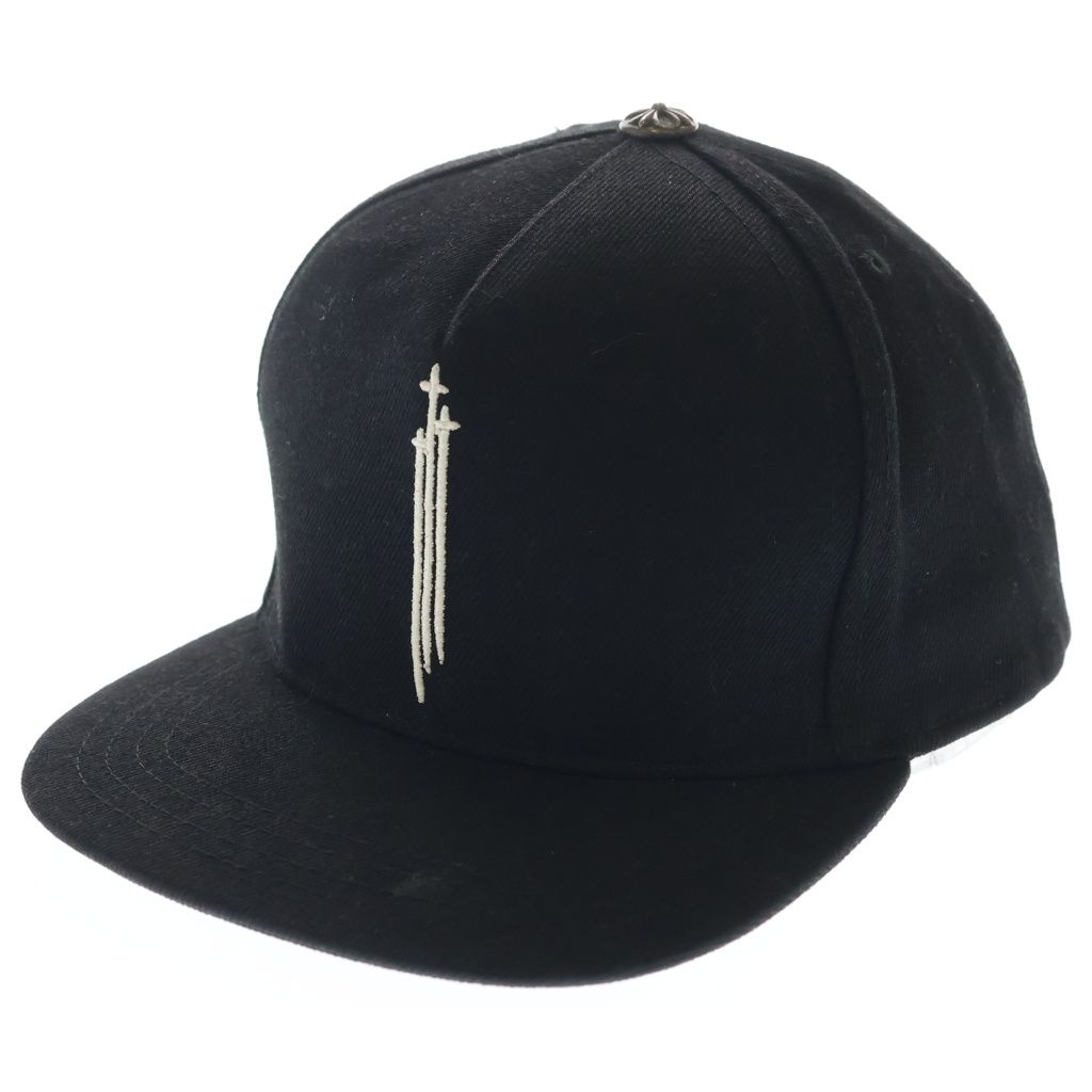 CHROME HEARTS (クロムハーツ) RS3 BASEBALL CAP クロスボール ベースボールキャップ ブラック