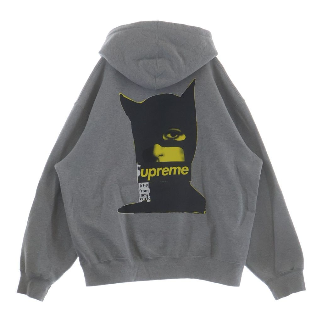 SUPREME (シュプリーム) Catwoman Hooded Sweatshirt キャットウーマン フーデットスウェット プルオーバーパーカー グレー