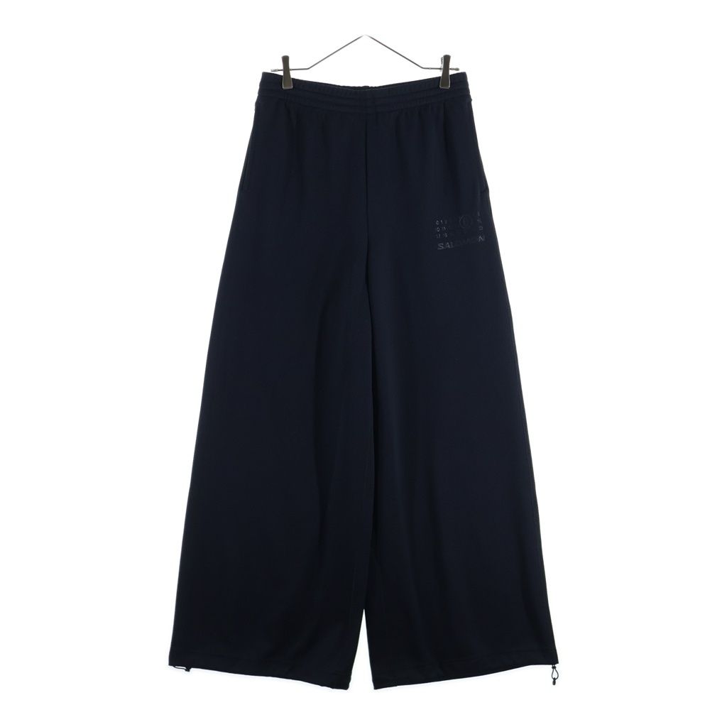 MM6 Maison Margiela (エムエムシックスメゾンマルジェラ) 25AW ×SALOMON サロモン メッシュ SH0KA0058 ワイドパンツ ブラック