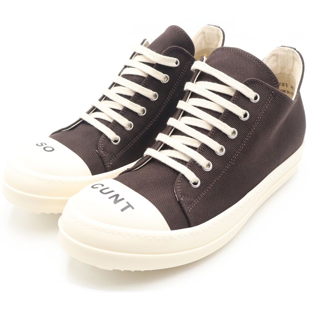 DRKSHDW (ダークシャドウ) SO CUNT LOW SNEAKS キャンバス ローカット 