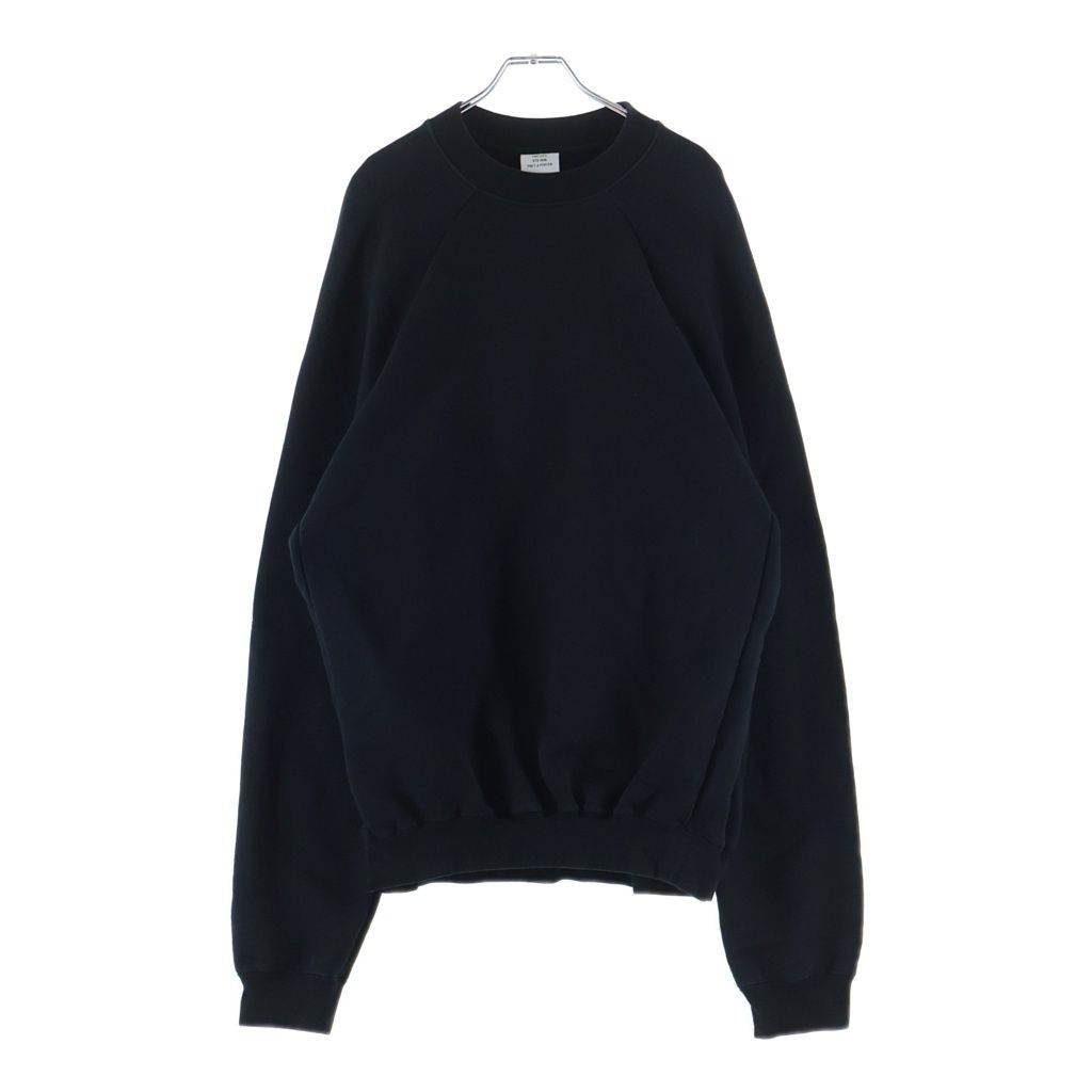 VETEMENTS ヴェトモン 18SS UNSKINNY プリントオーバーサイズスウェット トレーナー ブラック WSS18TR23 VETEMENTS (ヴェトモン) 18SS UNSKINNY プリントオーバーサイズ