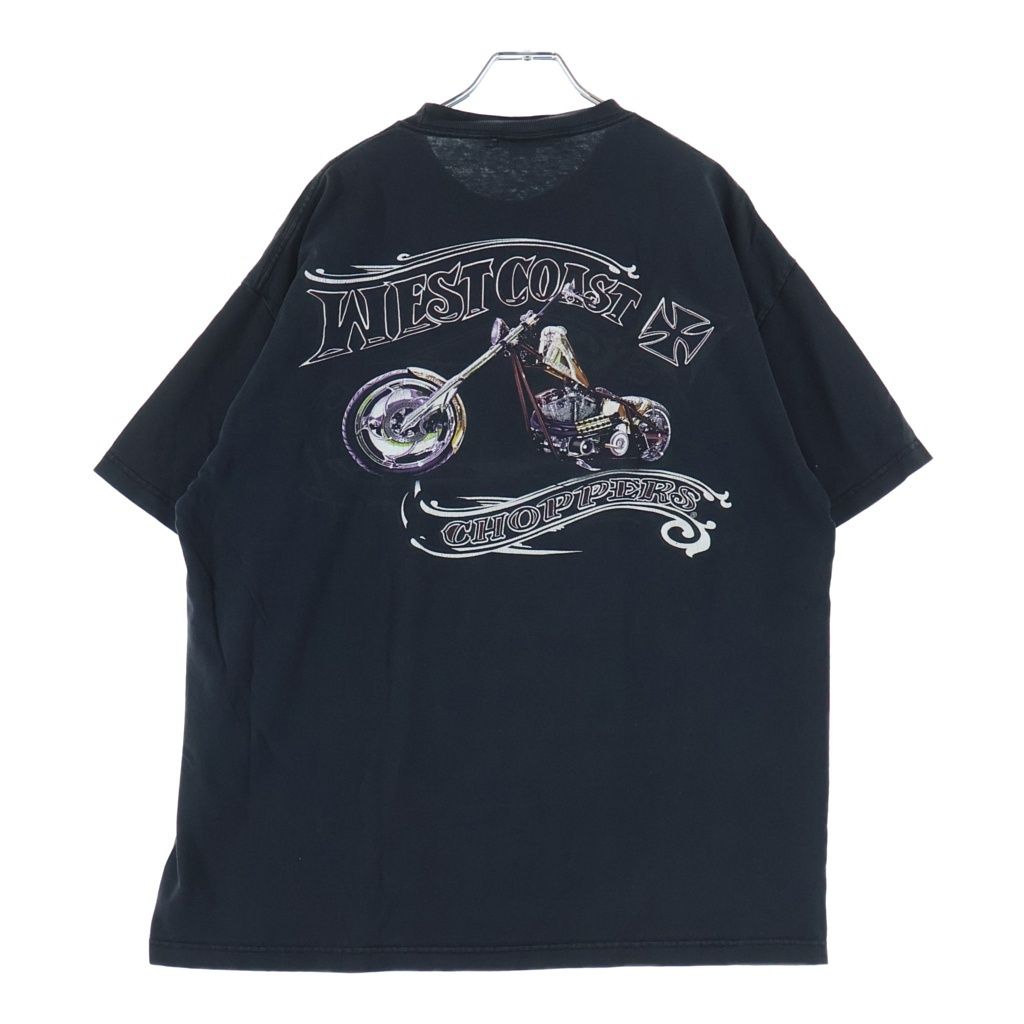 VINTAGE (ヴィンテージ) 90-00s WEST COAST CHOPPERS ウェストコーストチョッパーズ 両面プリント 半袖Tシャツ カットソー ブラック