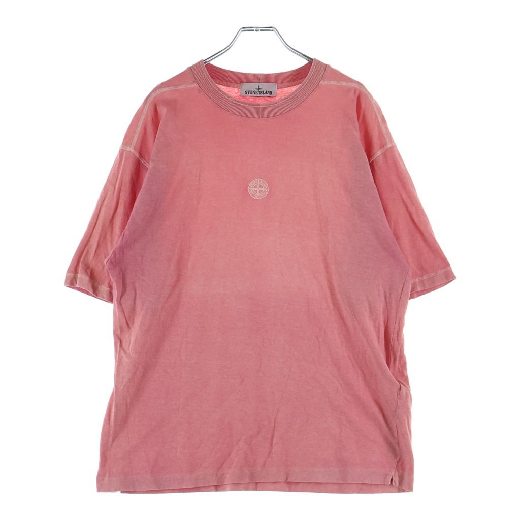 STONE ISLAND (ストーンアイランド) 23SS コンパスロゴ 半袖Tシャツ カットソー ピンク 781520957