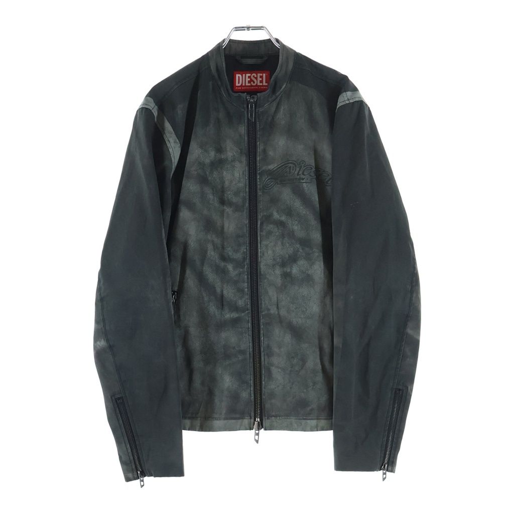 DIESEL (ディーゼル) J-EVERT ナイロンブルゾン フロントロゴ ジャケット グレー A18508