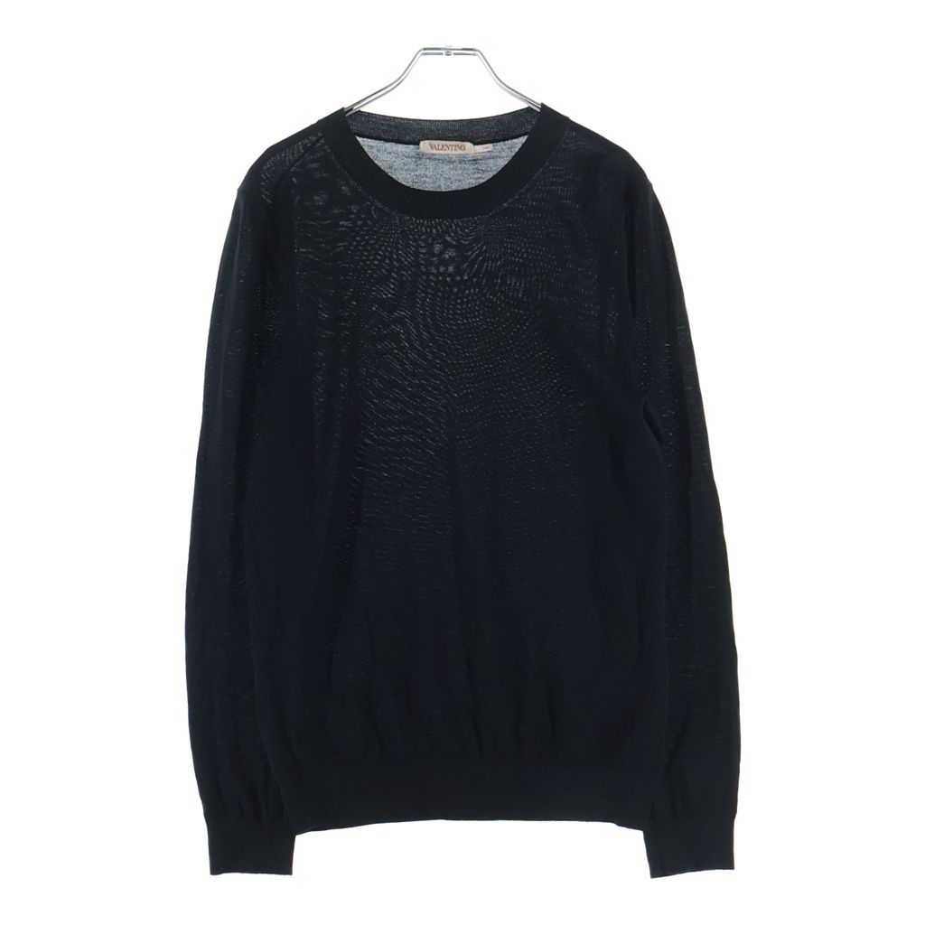 VALENTINO (ヴァレンティノ) クールネック ウールニットセーター XVDKC10C6LE ブラック