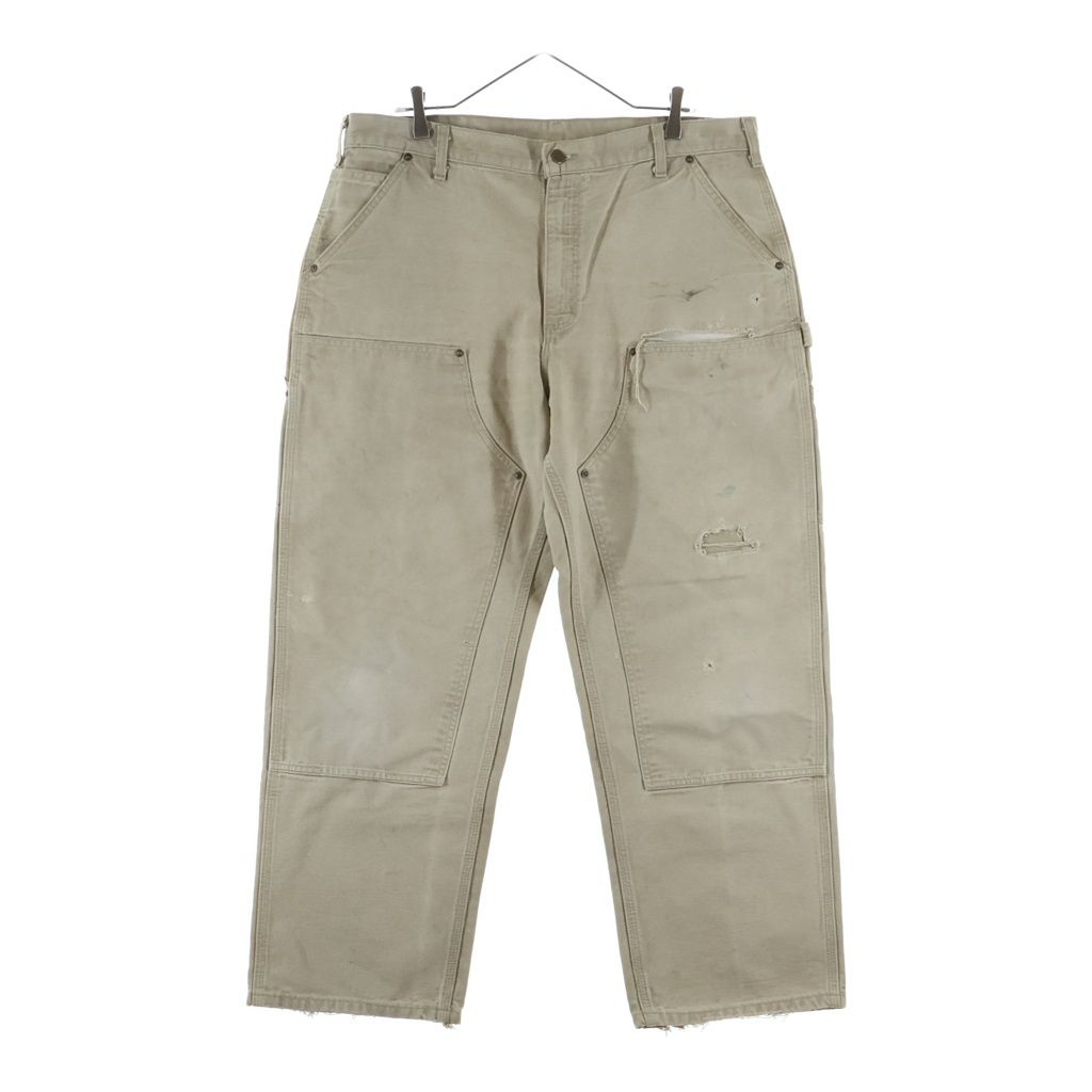 CARHARTT (カーハート) 00s VINTAGE Double Knee Work Pants ダブルニー ワークパンツ ダック地 2009年製 ベージュ 148559