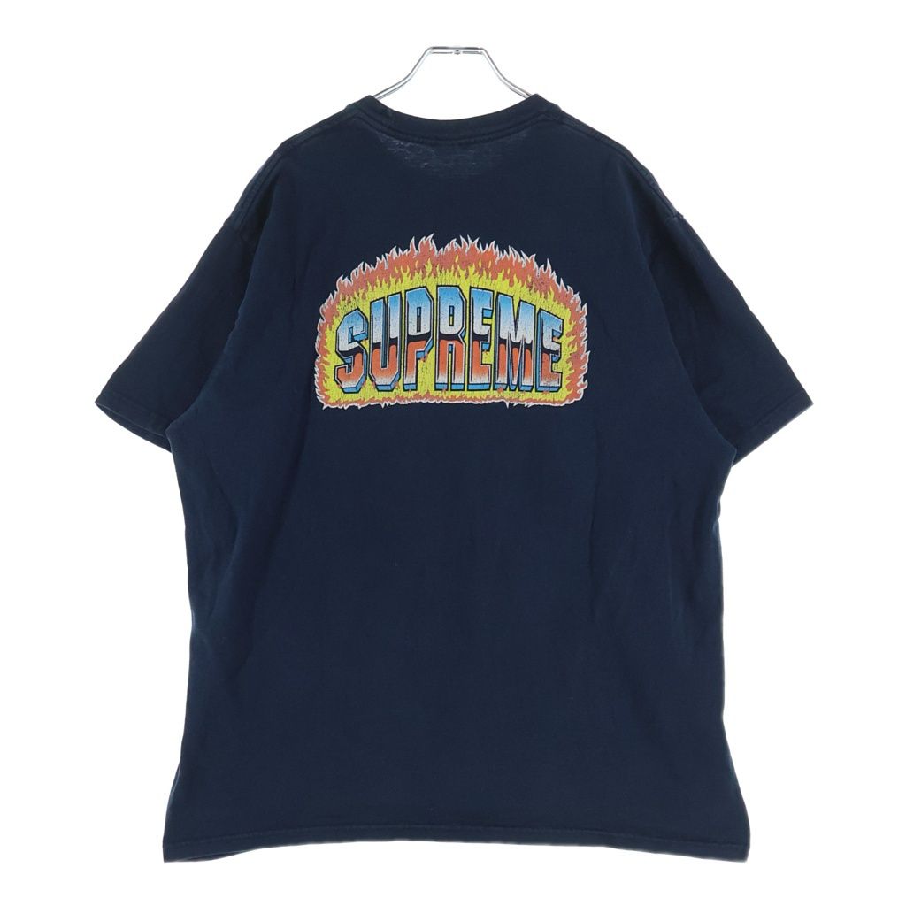 SUPREME (シュプリーム) 20AW Chrome Tee クロームロゴ半袖Tシャツ ネイビー カットソー
