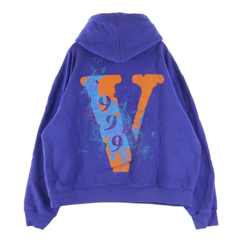 VLONE (ヴィーロン) ×Juice WRLD LOGO PRINT PULLOVER HOODIE ×ジュースワールド ロゴプリント プルオーバーパーカー フーディ パープル