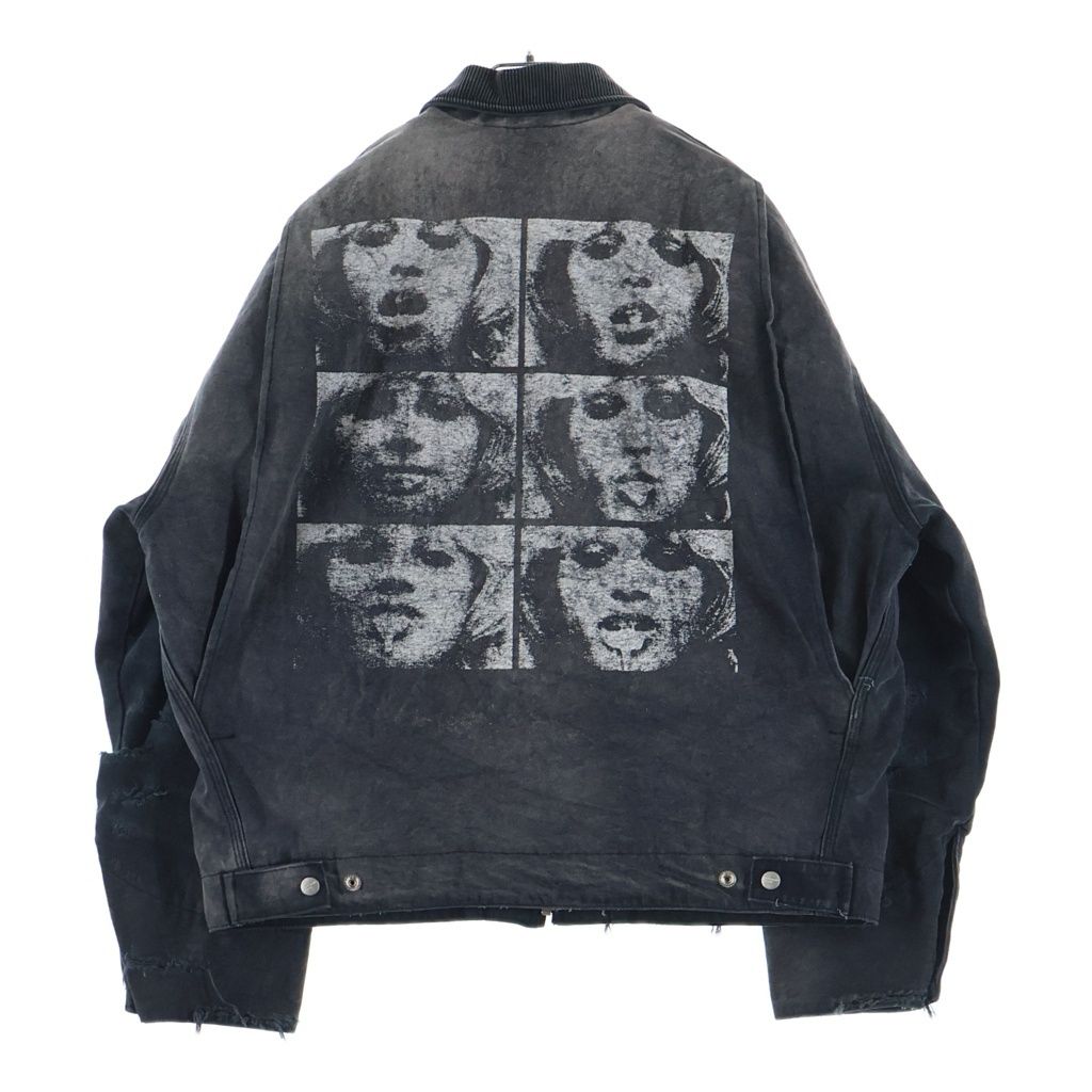 ENFANTS RICHES DEPRIMES (アンファンリッシュデプリメ) Blanket Lined Work Jacket ブランケット ダメージ加工ジャケット アウター グレー