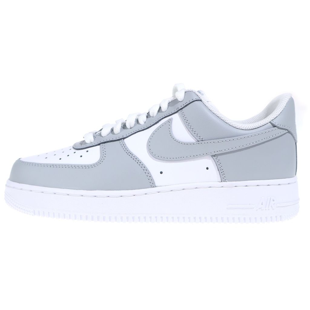 NIKE (ナイキ) NIKE AIR FORCE 1 LOW 07 エアフォース1 ローカットスニーカー ホワイト/グレー US8.5/26.5cm FD9763-101