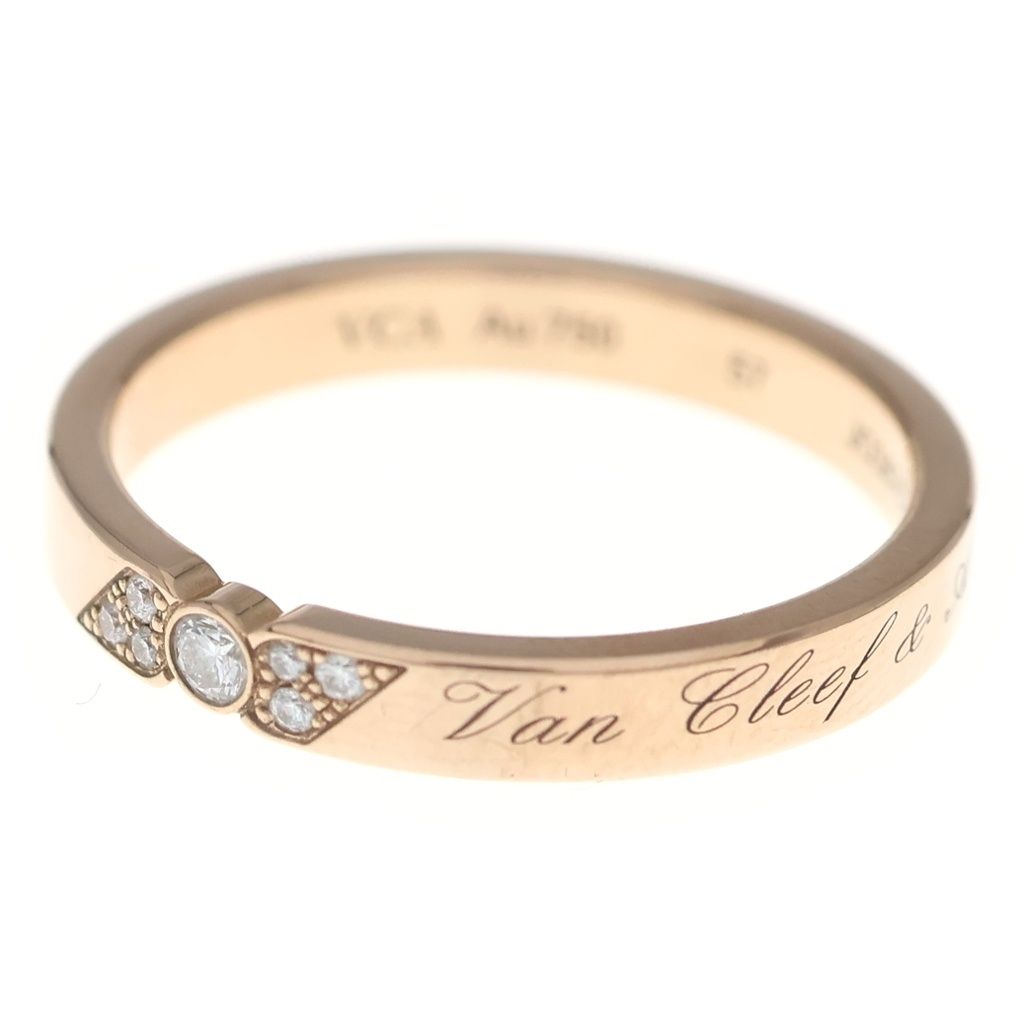 Van Cleef & Arpels (ヴァンクリーフアンドアーペル) トゥージュール シニアチュール エトワール ダイヤ マリッジリング Au750PG K18 ピンクゴールド VCARP7RE50