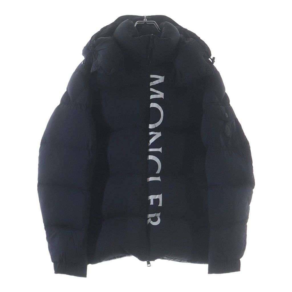 MONCLER モンクレール 20AW MAURES ロゴプリント ダウンジャケット ブラック F20911B54410 53333 MONCLER (モンクレール) 20AW MAURES ロゴプリント ダウンジャケット