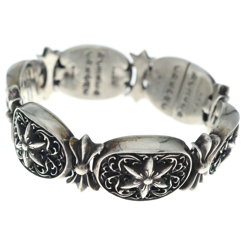 CHROME HEARTS (クロムハーツ) TINY OVAL STAR LINK タイニーオーバルスター シルバーブレスレット