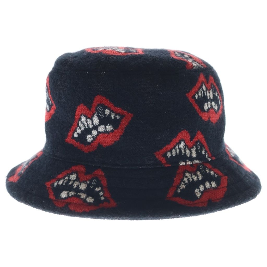 CHROME HEARTS (クロムハーツ) ×MATTY BOY Chomper Bucket Hat マッティボーイ チョンパー カシミヤバケットハット 帽子 ブラック/レッド