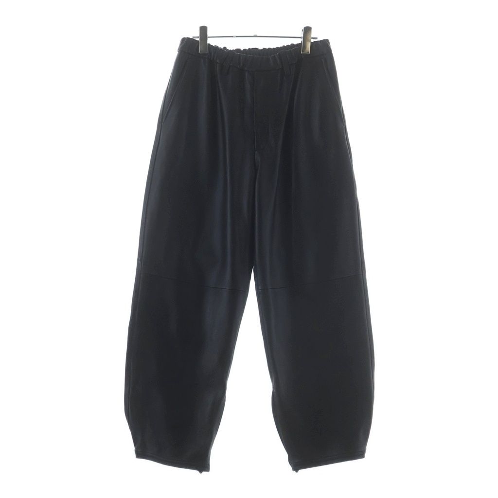 Stein (シュタイン) 25AW SHEEP LEATHER EASY TROUSERS シープスキン レザー イージートラウザーズ パンツ ブラック ST.1221