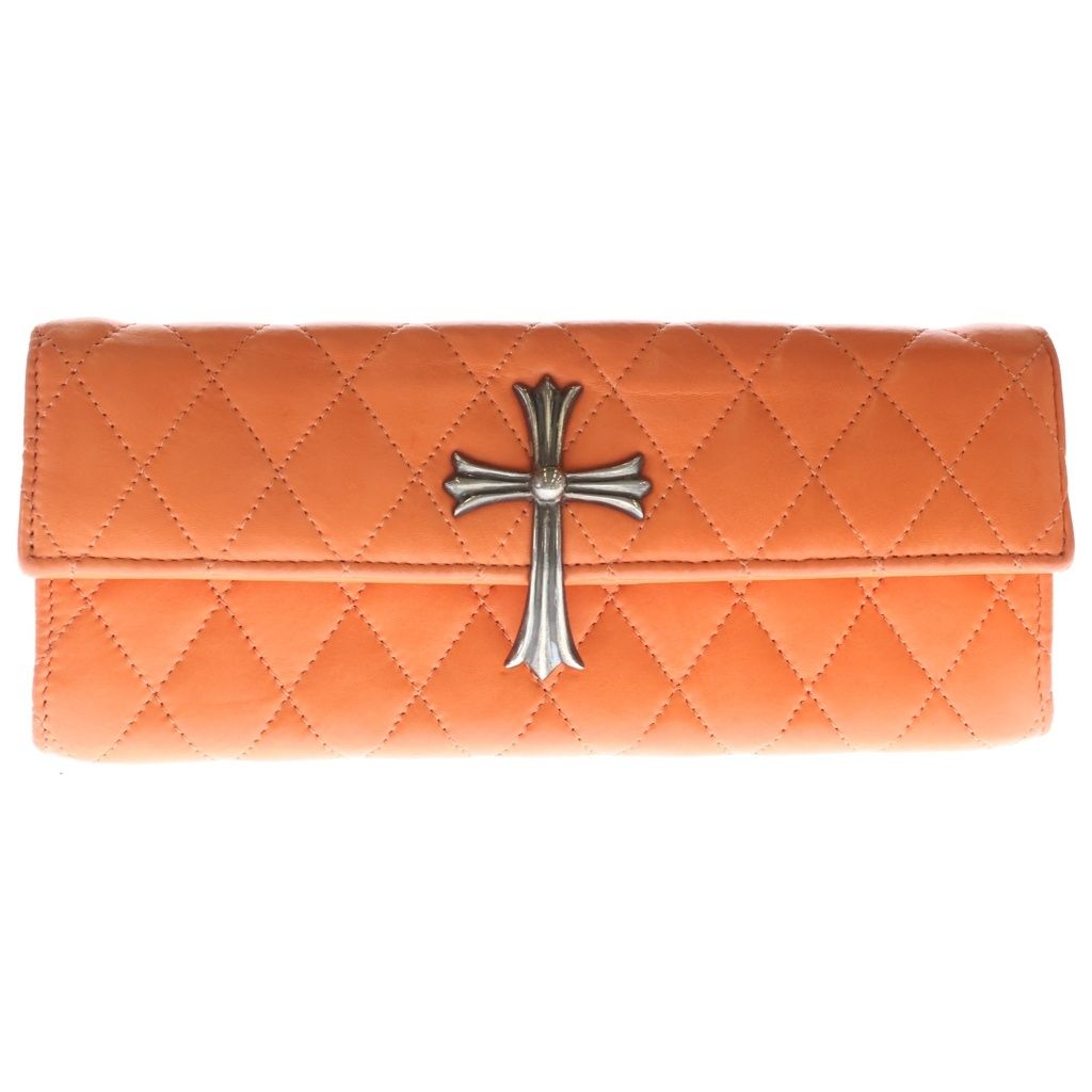 CHROME HEARTS (クロムハーツ) DINNER LG CH CROSS ディナー ラージCHクロス付レザークラッチバッグ
