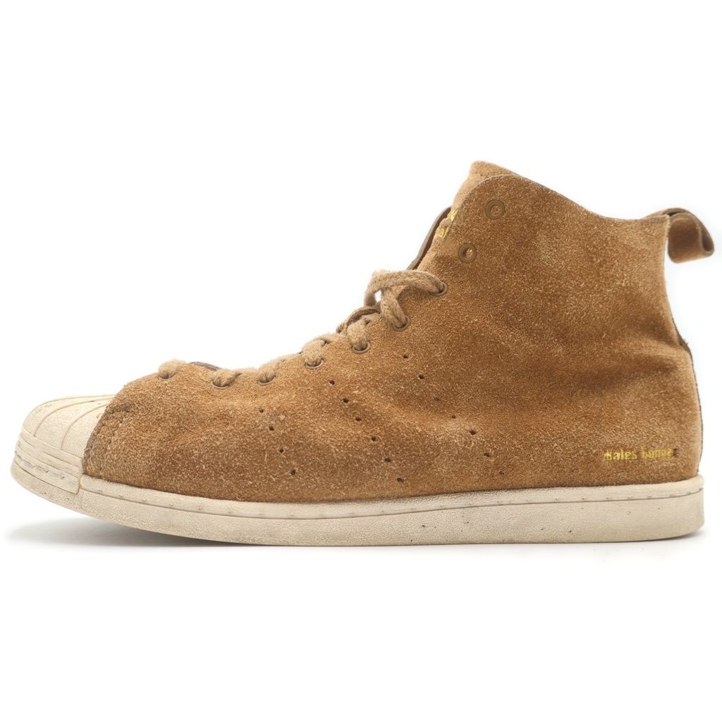 adidas (アディダス) ×Wales Bonner SUPERSTAR HI パーフォレーション加工 ハイカットスニーカー ブラウン JR0217