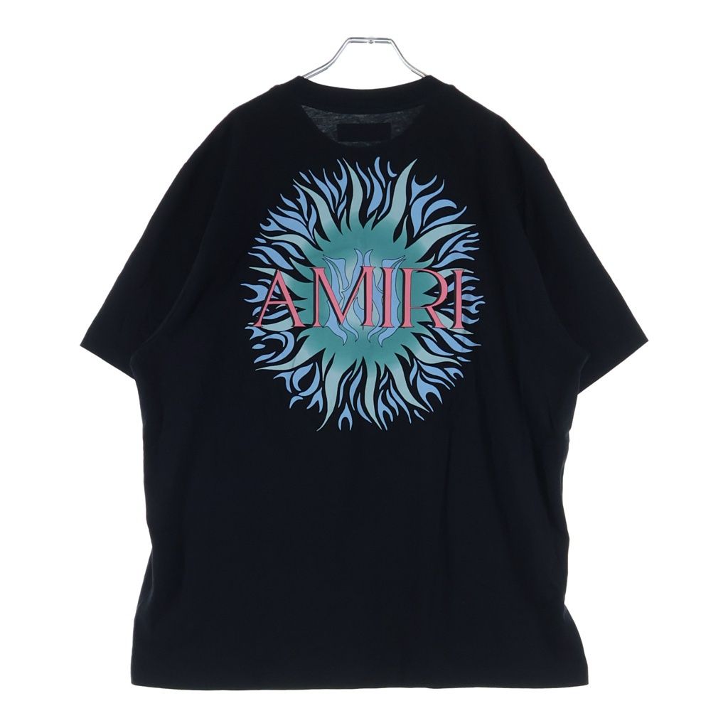 AMIRI (アミリ) Sun Print Tee サンプリント ロゴ 半袖Tシャツ ブラック SRAMJYTE1085SMRBC09