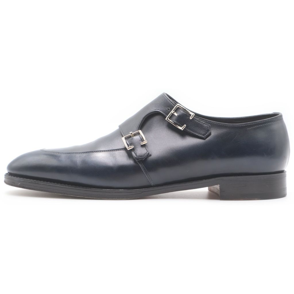 JOHN LOBB (ジョンロブ) SENNEN セネン ダブルモンク レザードレスシューズ ローファー 革靴 ネイビー 10