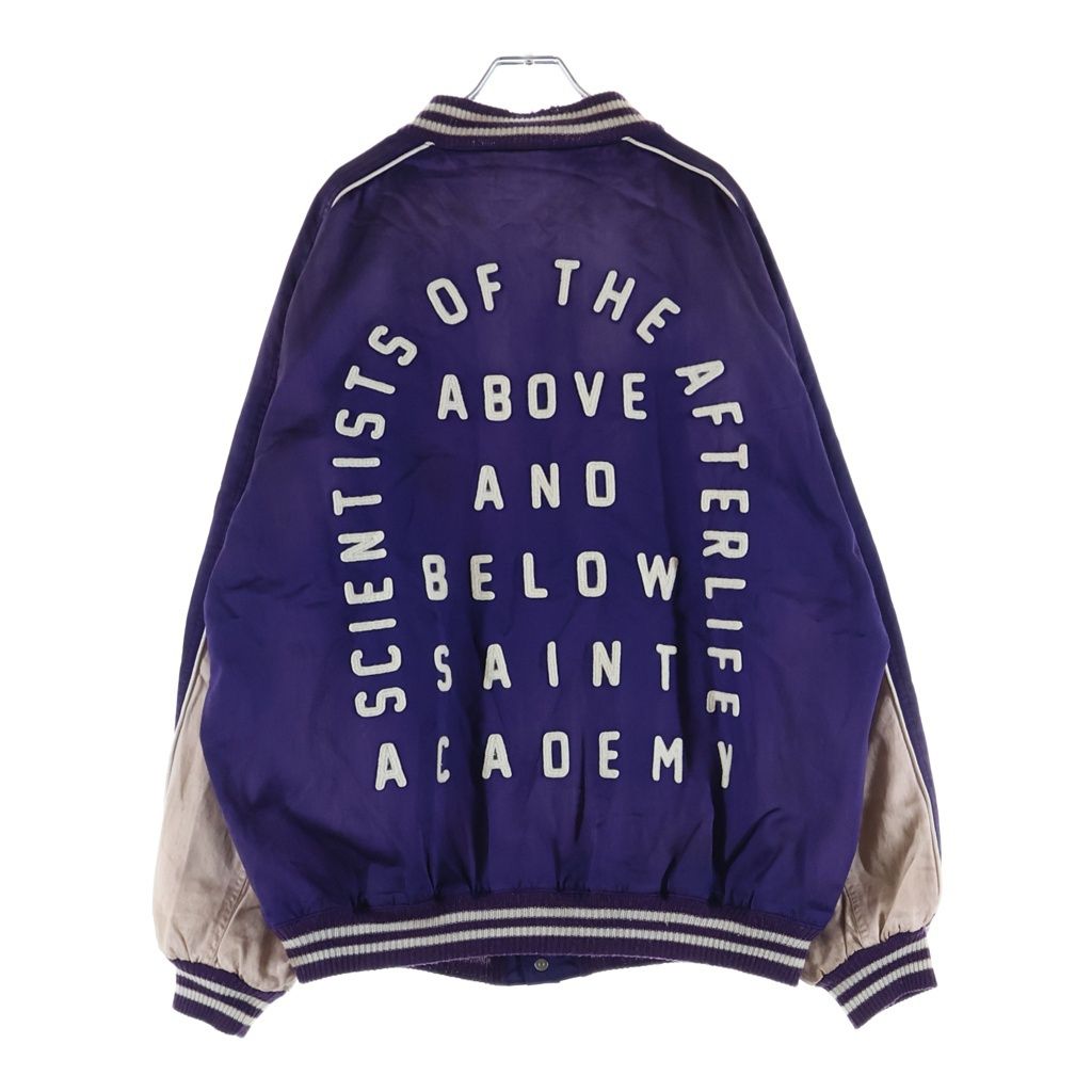 SAINT MICHAEL (セントマイケル) 22AW ×SHERMER ACADEMY シャーマーアカデミー ヴィンテージ加工スカジャン ブルゾン SM-A22-0000-064 パープル