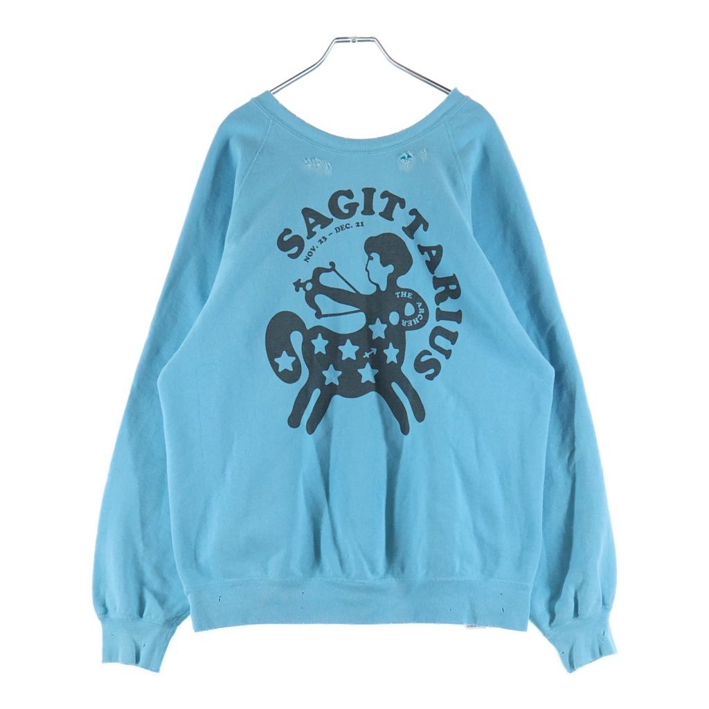 NEXUS7 (ネクサスセブン) SAGITTARIUS CREW SWEAT 射手座 クルーネックスウェット ブルー ROA-NNK-C0O