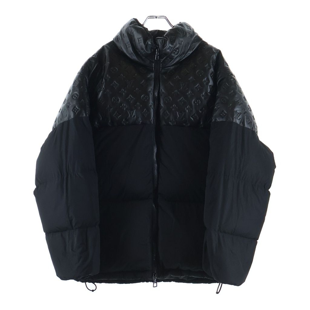 LOUIS VUITTON (ルイヴィトン) 23AW Monogram Pufer Down Jacket RM232 RSC HPB80E モノグラム パファーダウンジャケット ブラック