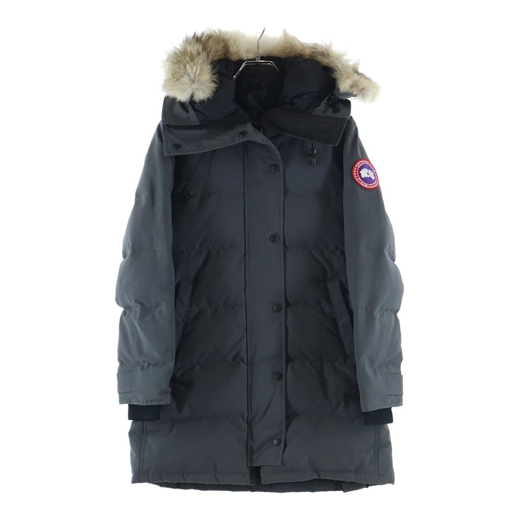CANADA GOOSE (カナダグース) SHELBURNE PARKA FF シェルバーン ファーフーデッド ダウンコート レディース グレー 3802LA