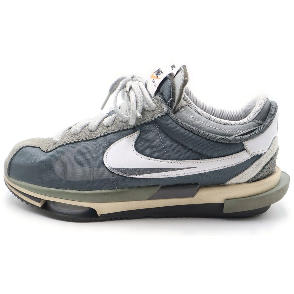 NIKE (ナイキ) ×sacai ZOOM CORTEZ IRON GREY DQ0581-001 サカイ ズーム コルテッツ アイロン ローカットスニーカー グレー US10/28cm