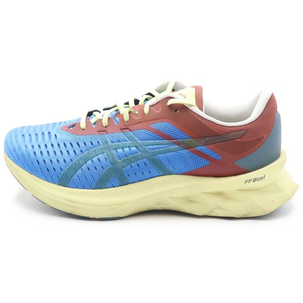 ASICS (アシックス) NOVA BLAST AFFIX STROBE 1021A467-400 ノヴァ ブラスト アフィックス ワークス ローカットスニーカー ブルー/レッド US9/27cm