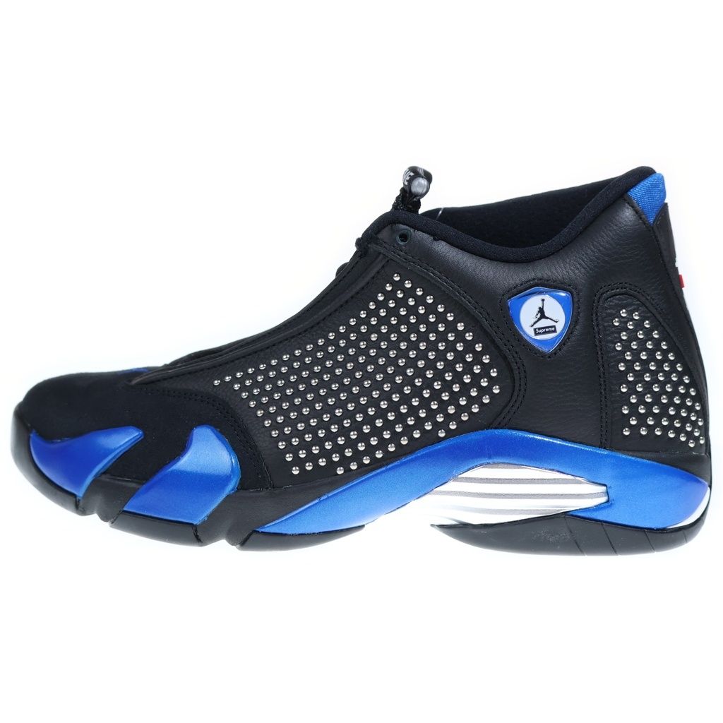 SUPREME (シュプリーム) 19SS ×NIKE AIR JORDAN 14 RETRO BV7630-004 ナイキ エアジョーダン14 ハイカットスニーカー ブラック/ブルー US9.5/27.5cm