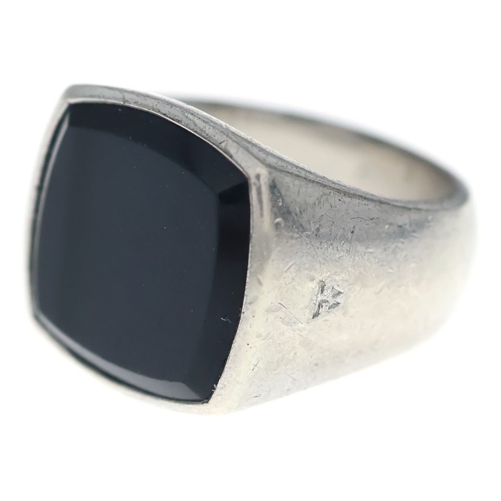 TOMWOOD (トムウッド) Cushion Black Onyx クッションリング シルバー