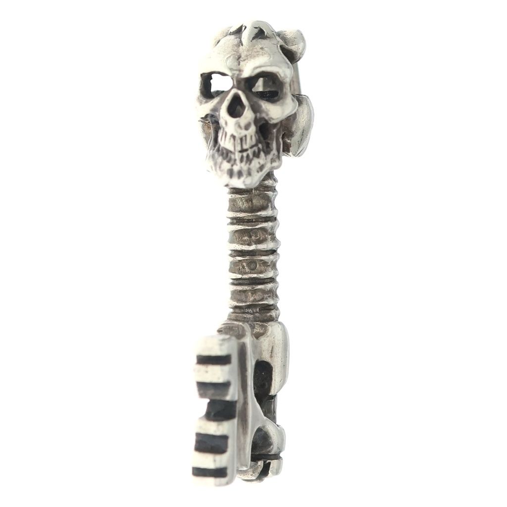 CRAZY PIG (クレイジーピッグ) SKULL KEY PENDANT スカルキー ペンダントトップ シルバー