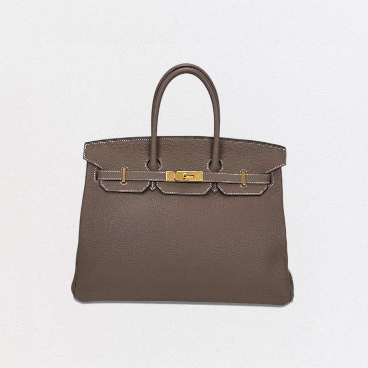 エルメス HERMES バーキン35 バーキン 35 バッグ トートバッグ トゴ エトゥープ Etoupe グレー Gray ゴールド金具 ハンドバッグ