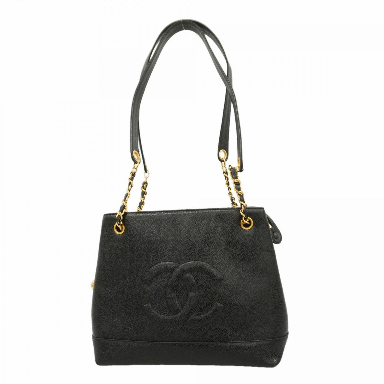 シャネル(Chanel) シャネル ショルダーバッグ チェーンショルダー キャビアスキン ブラック レディース