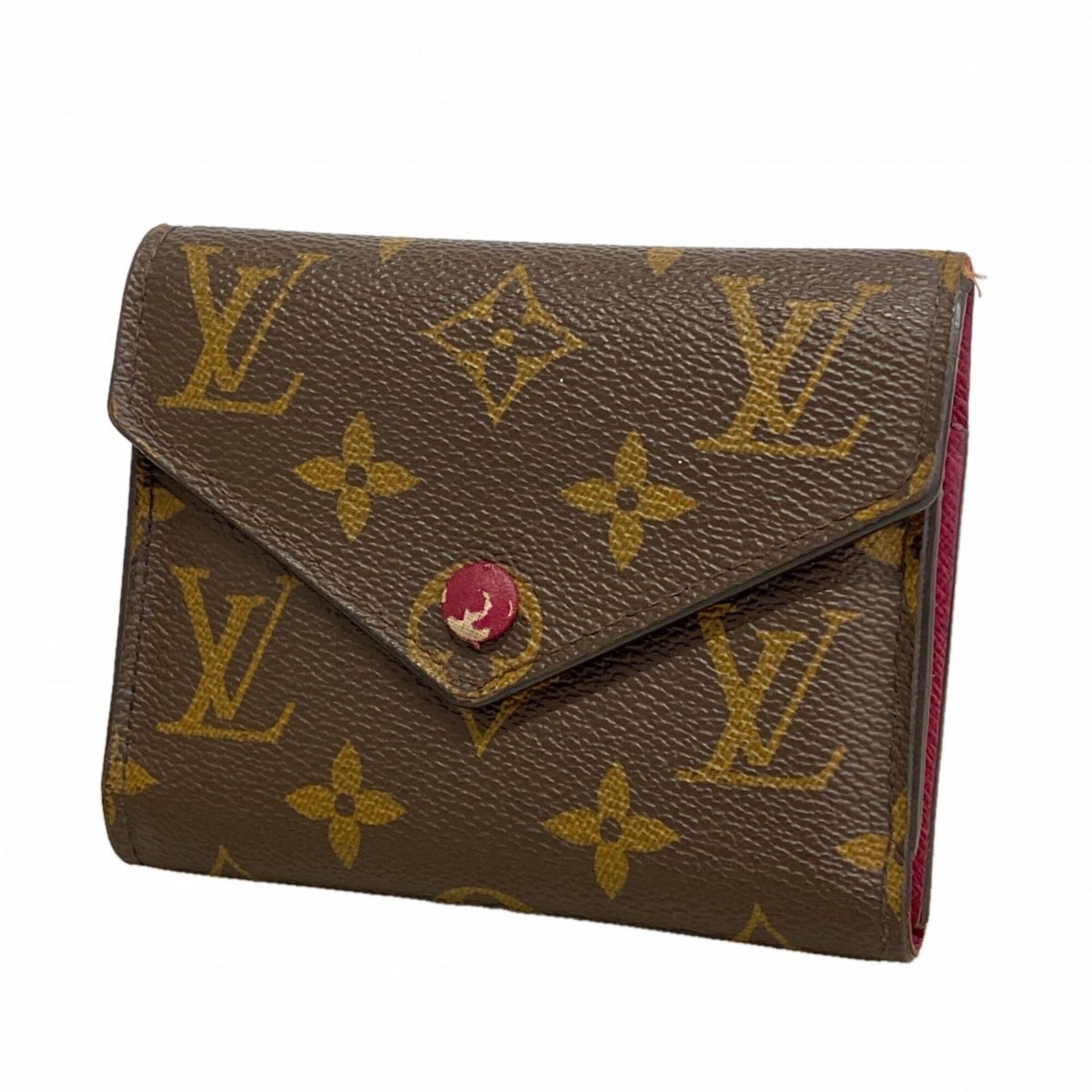 ルイ・ヴィトン(Louis Vuitton) ルイ・ヴィトン 三つ折り財布 モノグラム ポルトフォイユヴィクトリーヌ M41938 フューシャレディース