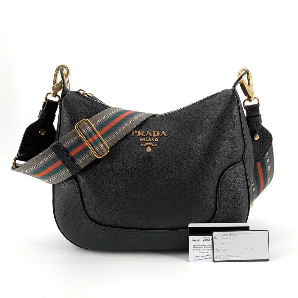 店舗購入 PRADA vitello phoinex ホーボー ショルダーバッグ 1BC052