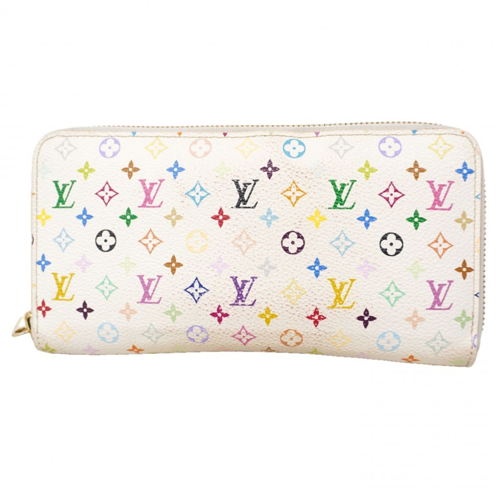 ルイ・ヴィトン(Louis Vuitton) ルイ・ヴィトン 長財布 モノグラム・マルチカラー ジッピーウォレット M60274 ブロン オランジュレディース